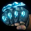 Rockbros 16220006003 Motorradhandschuhe aus Kunstleder, Größe L, schwarz