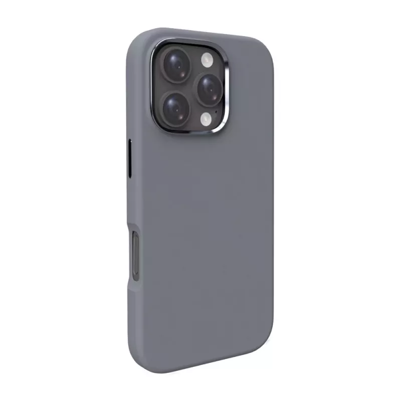 Puro Icon Mag Pro MagSafe Silikonhülle für iPhone 16 Pro Max, dunkelgrau
