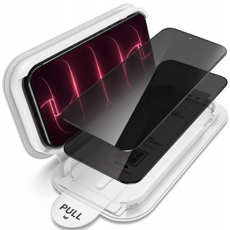 Tech-Protect OneTouch Set Spy+ Sichtschutz-Panzerglas für Apple iPhone 18 Pro (2 Stk.)