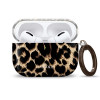 Tech-Protect Lamano Hülle für Apple AirPods Pro 3 mit Karabiner, Exotic Touch (Black and Brown)