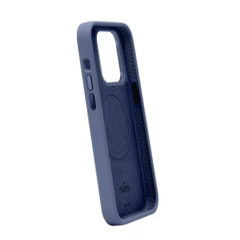 Puro Icon Mag Pro MagSafe Silikonhülle für Apple iPhone 15 Pro Max, Dark Blue