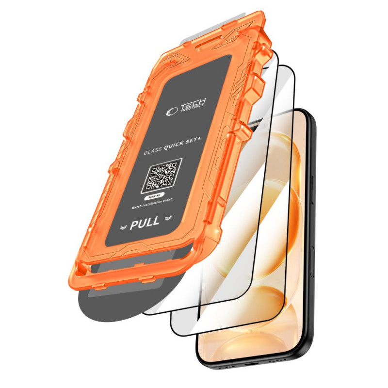 Tech-Protect Quick Set+ Panzerglas für Apple iPhone 17 Pro / 18 Pro, Schwarz (2 Stk.)