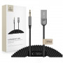 Tech-Protect Ultraboost AU04 Bluetooth 6.0 Audioadapter mit AUX 3,5 mm, Grau