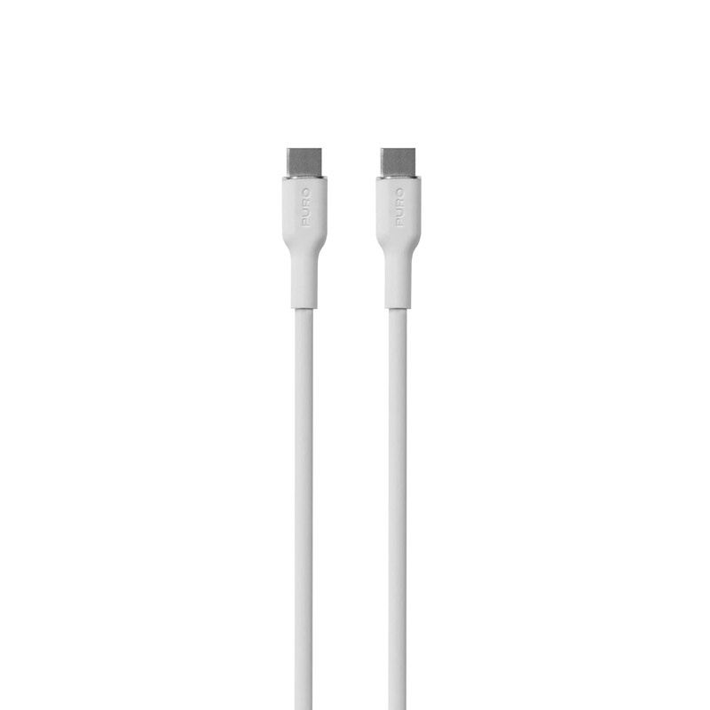 Puro ICON Soft USB-C-auf-USB-C-Kabel PUR671, 1,5 m, Weiß