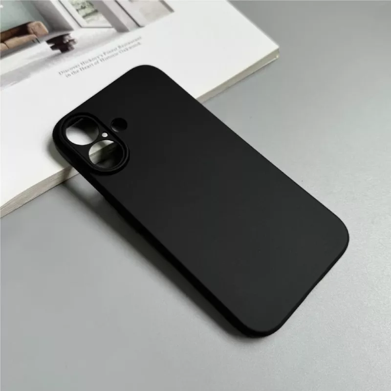 Hurtel Soft Case für iPhone 16 Plus, schwarz