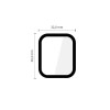 Tech-Protect Glass Flex+ Hybridglas für Apple Watch 4 / 5 / 6 / SE 1 / 2 / 3 40 mm, Schwarz (2 Stk.)