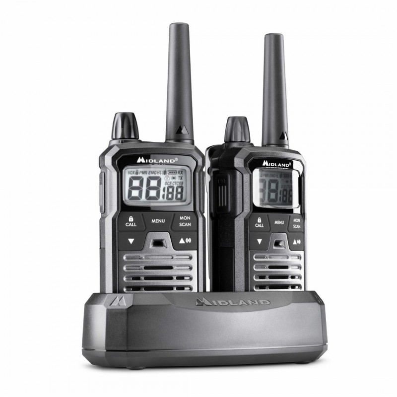 Midland XT70 Pro Duo Walkie-Talkie, Schwarz
