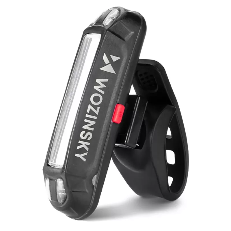Wozinsky WSBLB2 Fahrradlicht-Set, vorne (400 lm) und hinten, schwarz