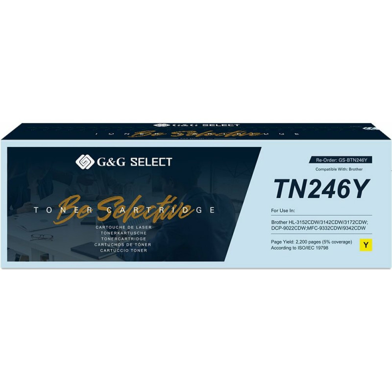 G&G Select kompatible Tonerkartusche für Brother TN-246Y, Gelb (21143)