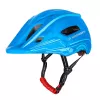 Wozinsky Kinder-Fahrrad-Vollvisierhelm mit USB-Rücklicht, Größe S (52-56 cm), blau