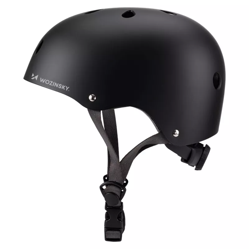 Wozinsky Leichter BMX-/Scooter-Helm, Größe S (48-52 cm), schwarz