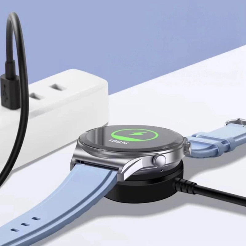 Tech-Protect MC03 UltraBoost Magnetisches Ladekabel USB-A 100 cm für Samsung Galaxy Watch, Schwarz