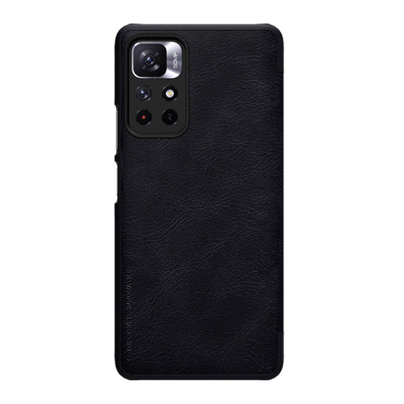 Nillkin Qin Hülle für Xiaomi Redmi Note 11T 5G / Poco M4 Pro 5G, Schwarz