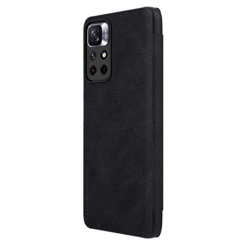 Nillkin Qin Hülle für Xiaomi Redmi Note 11T 5G / Poco M4 Pro 5G, Schwarz