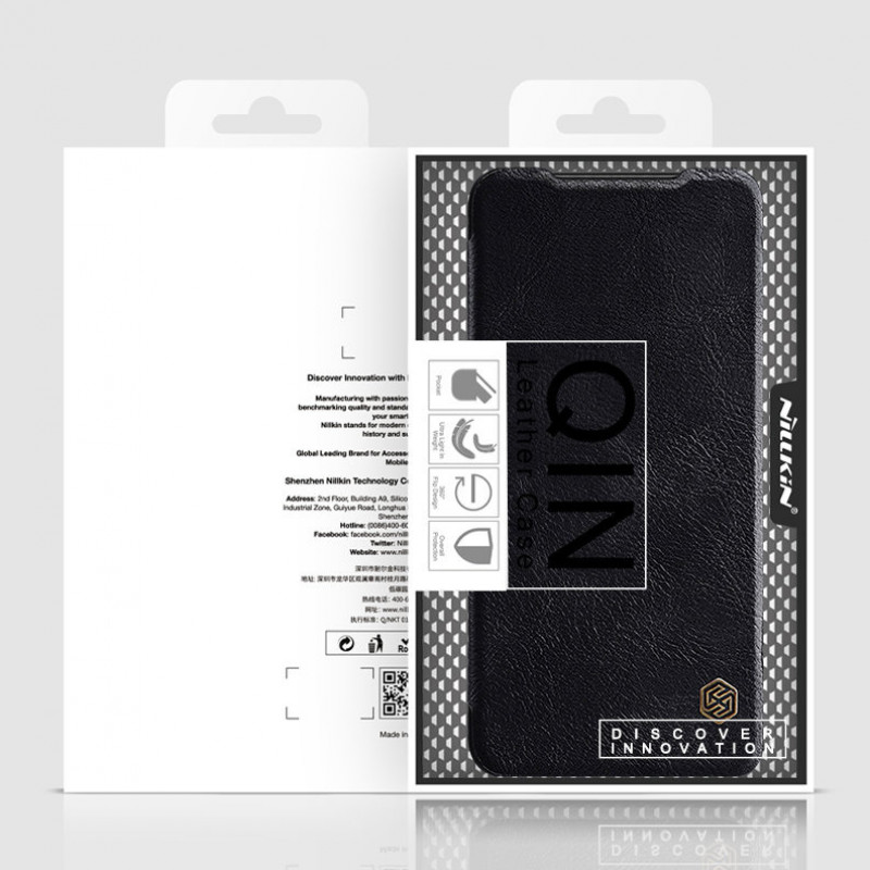 Nillkin Qin Hülle für Xiaomi Redmi Note 11T 5G / Poco M4 Pro 5G, Schwarz