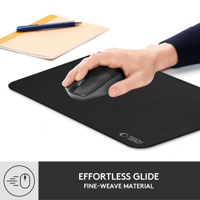 Tech-Protect A100 Mauspad 35x25 cm, Schwarz