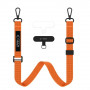 Tech-Protect C6S Rope Crossbody Handy-Umhängeband, Cosmic Orange