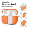 Tech-Protect Silicone Hook Hülle für Apple AirPods Pro 3, Cosmic Orange