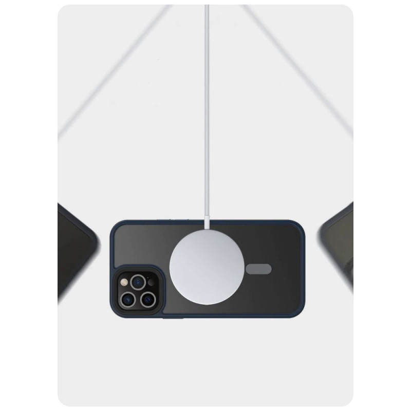 Tech-Protect Magmat MagSafe Hülle für Apple iPhone 12/12 Pro, Mattschwarz