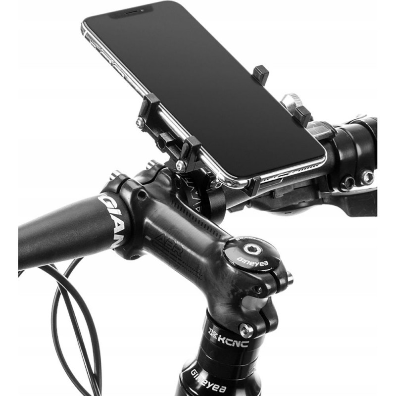 Tech-Protect Alupro Universal-Fahrrad-Handyhalterung, Schwarz
