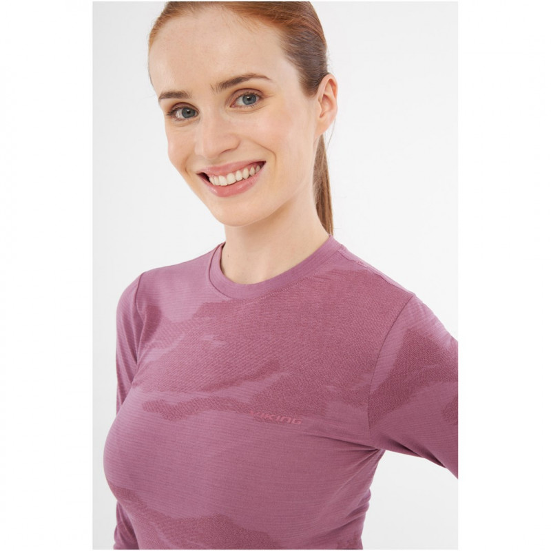 Viking Gasher Lady Set Merino Damen-Unterwäsche, Pink, L