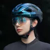 Rockbros LK-15 Carbon Fiber Fahrradhelm Größe L (58-62cm), Chameleon Blue