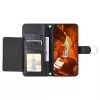 Hurtel Samsung Galaxy A37 5G PU-Leder-Wallet-Case mit Standfunktion und Schultergurt, schwarz