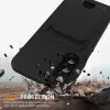 Hurtel Samsung Galaxy A57 5G TPU-Hülle mit Kartenfach und Umhängeband, schwarz