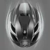 Rockbros ZK-077 Fahrradhelm mit integrierter multidirektionaler Beleuchtung 57–61 cm, Schwarz