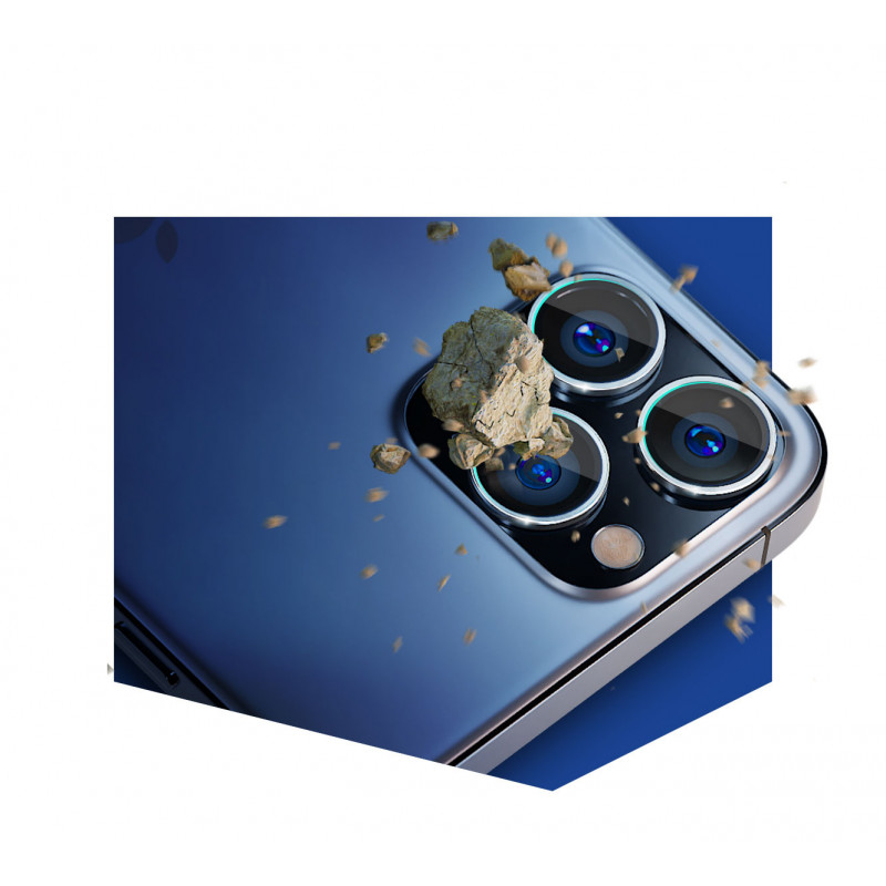 3MK Lens Protection Pro Kameraobjektivglas für Apple iPhone 13 mini, 9H, silber