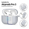 Tech-Protect Silicone Hook Hülle für Apple AirPods Pro 3, Crayon Grey