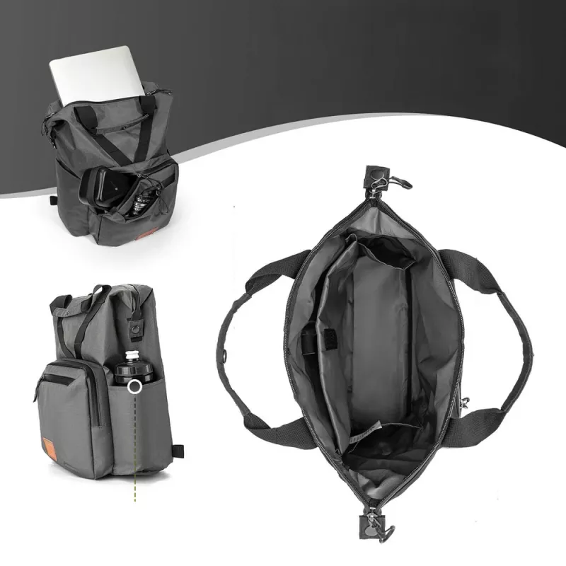 Rockbros H43 Rucksack für Brompton Faltrad, Grau