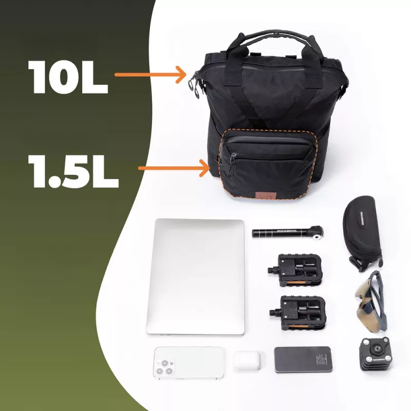 Rockbros H43 Rucksack für Brompton Faltrad, Grau
