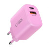 Tech-Protect NCA20 USB-A / USB-C Wandladegerät PD 20W / QC3.0, Baby Pink
