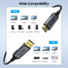 Tech-Protect UltraBoost DisplayPort-/HDMI-2.0-Kabel, 4K 60 Hz, 200 cm, schwarz