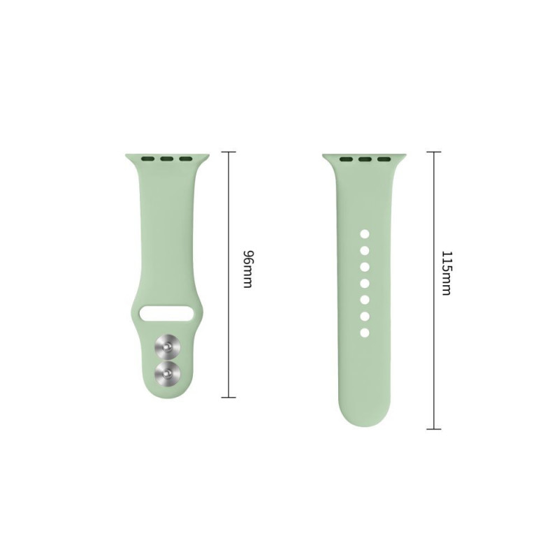 Tech-Protect Silikonarmband für Apple Watch 8 / 9 / 10 / 11 / 12 / SE (40 / 41 / 42 mm), Pistachio