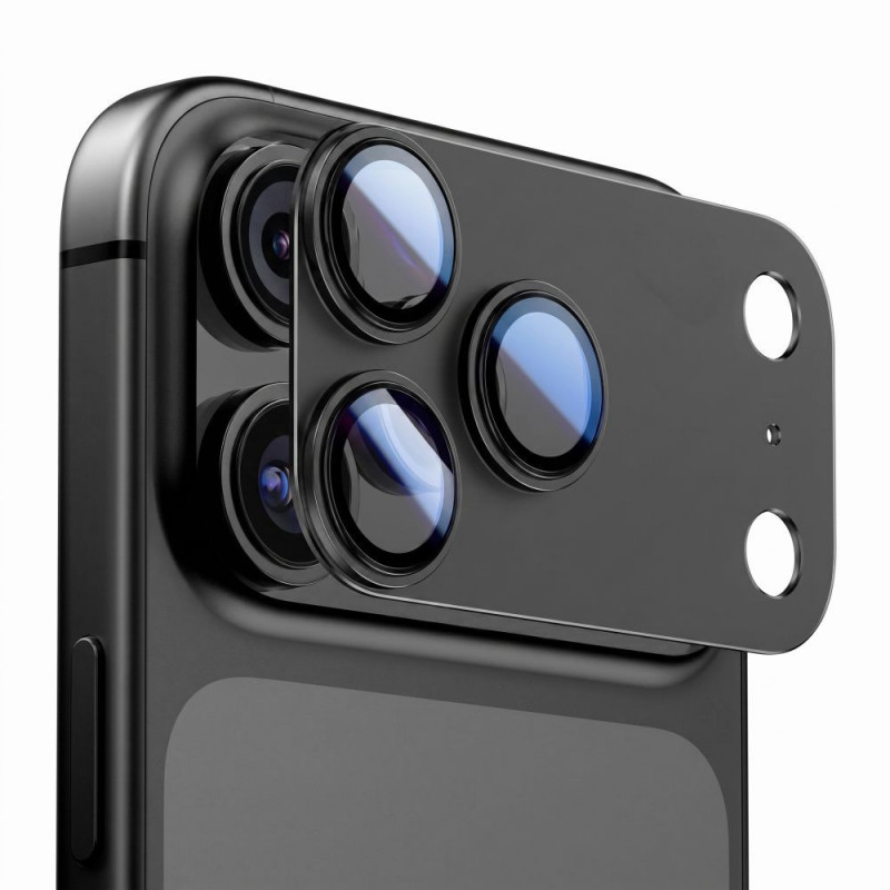 Tech-Protect Camfull Fit+ Kamerabdeckung für Apple iPhone 18 Pro, Schwarz