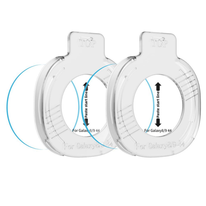Tech-Protect Easy Set+ Panzerglas für Samsung Galaxy Watch 8 / 9 44 mm, transparent (2 Stk.)