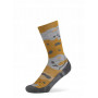 Buff Merino Lightweight Crew Sock LWC2, Umber Khaki, L