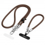 Tech-Protect C10S Rope Crossbody- & Handgelenkband-Set, Walnut Brown/Titanium