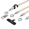 Tech-Protect C10S Rope Umhänge- und Handgelenkband-Set, Desert Beige/Titanium