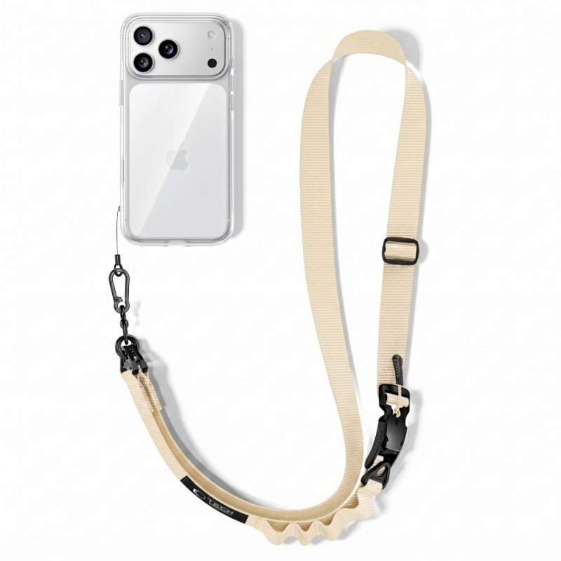 Tech-Protect C9S Rope Crossbody Handy-Tragegurt, Sienna Beige