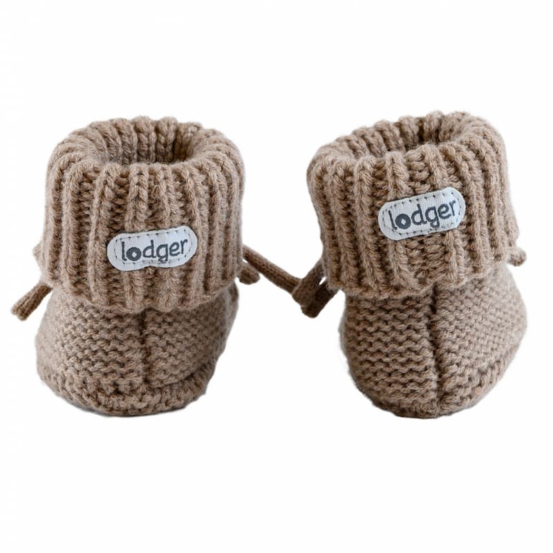 Lodger Slipper Folklore Merino Wool Babyschuhe, Buffalo, 0-6 m (SLM 535_0-6)