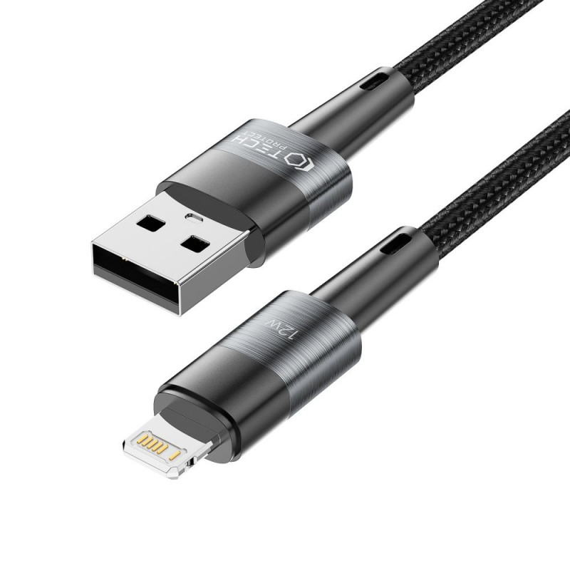 Tech-Protect UltraBoost USB-A/Lightning Kabel 12W 2,4A 200 cm, Grau