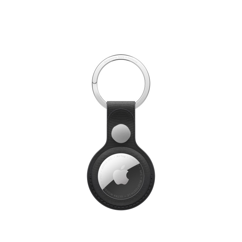 Apple AirTag FineWoven Schlüsselanhänger, Schwarz