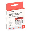 Verbatim 30249 USB-C-Akkus Li-ion AA 2100 mAh (4 Stk.)