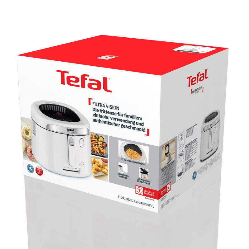 Tefal Filtra Vision FF2541E0 Fritteuse, 2,1 L, 1900 W, Weiß