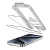 Tech-Protect Quick Set+ Panzerglas für Apple iPhone 15 Pro (2 Stk.), Schwarz