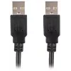 Lanberg USB-A M/M 2.0 Kabel 0,5 m, Schwarz