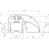 CDVI P300EVO elektromagnetisches Türprofil-Schloss 400 mm, 300 kg, überwacht (52870)
